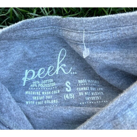 PEEK t-shirt Grey Do What Makes You Happy size 4-5Y - Picture 2 of 3